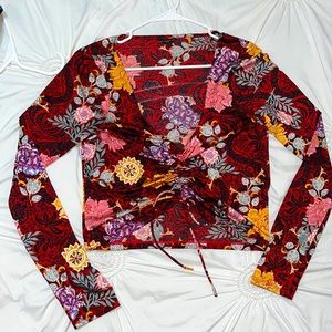 Floral long sleeve blouse